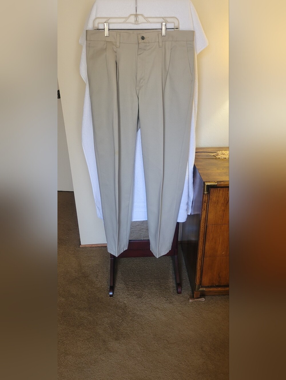 Lee Vintage Slacks Size: 34x29 Tan 100% Cotton NWOT